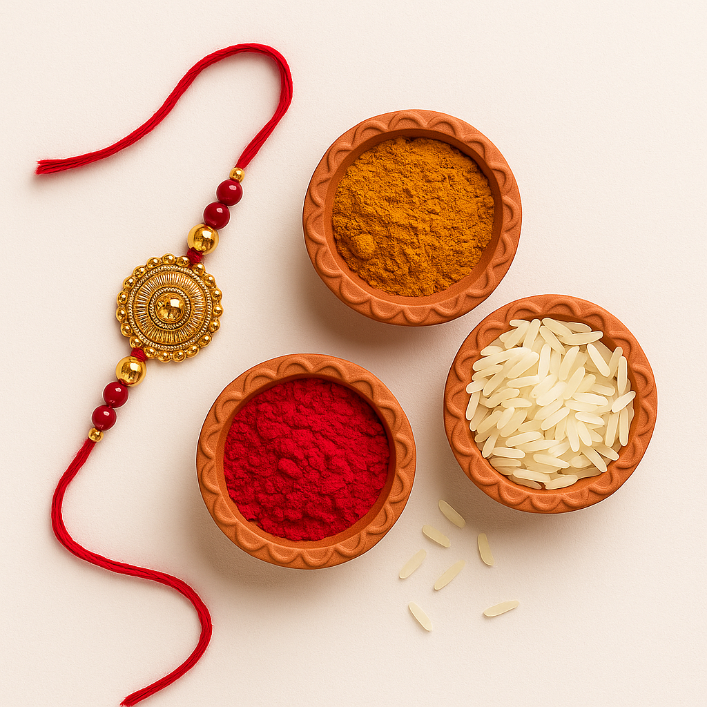 Free Rakhi, Roli, Chandan & Chawal
