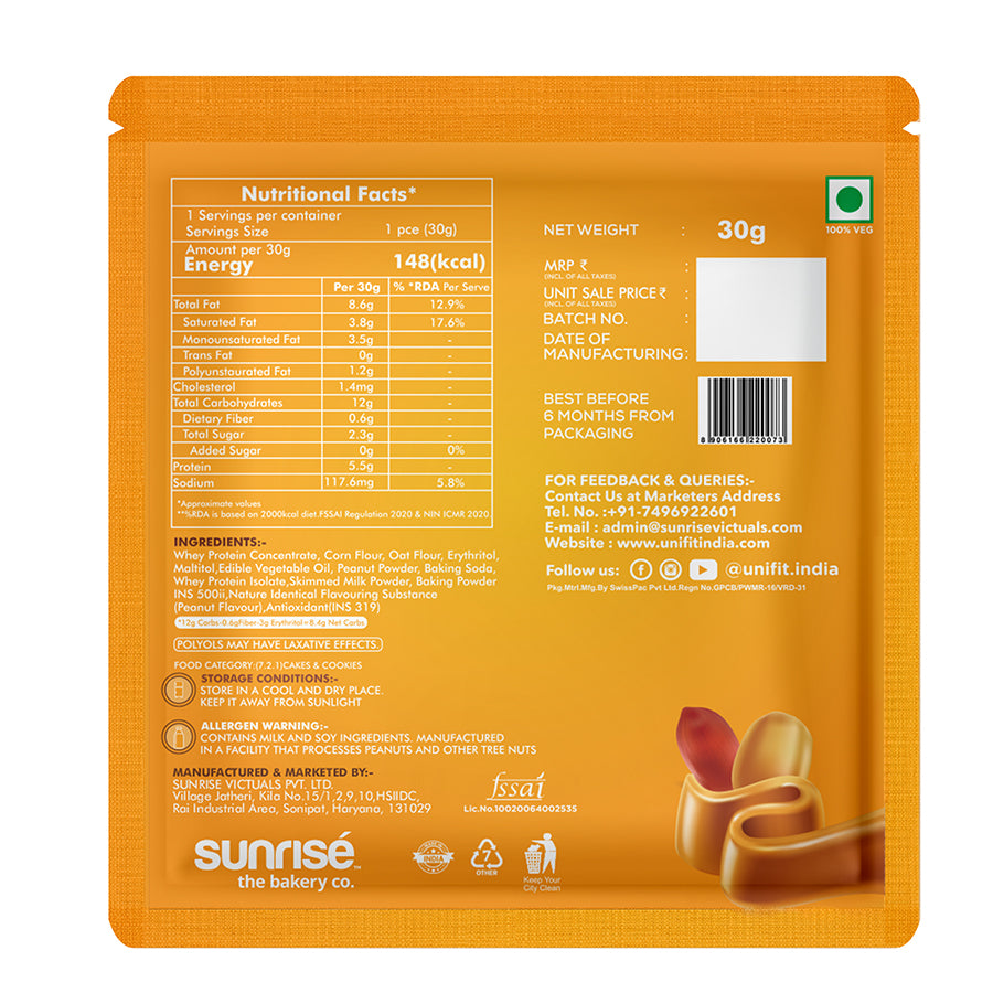 UNIFIT Peanut Butter Cookies Pack of 1