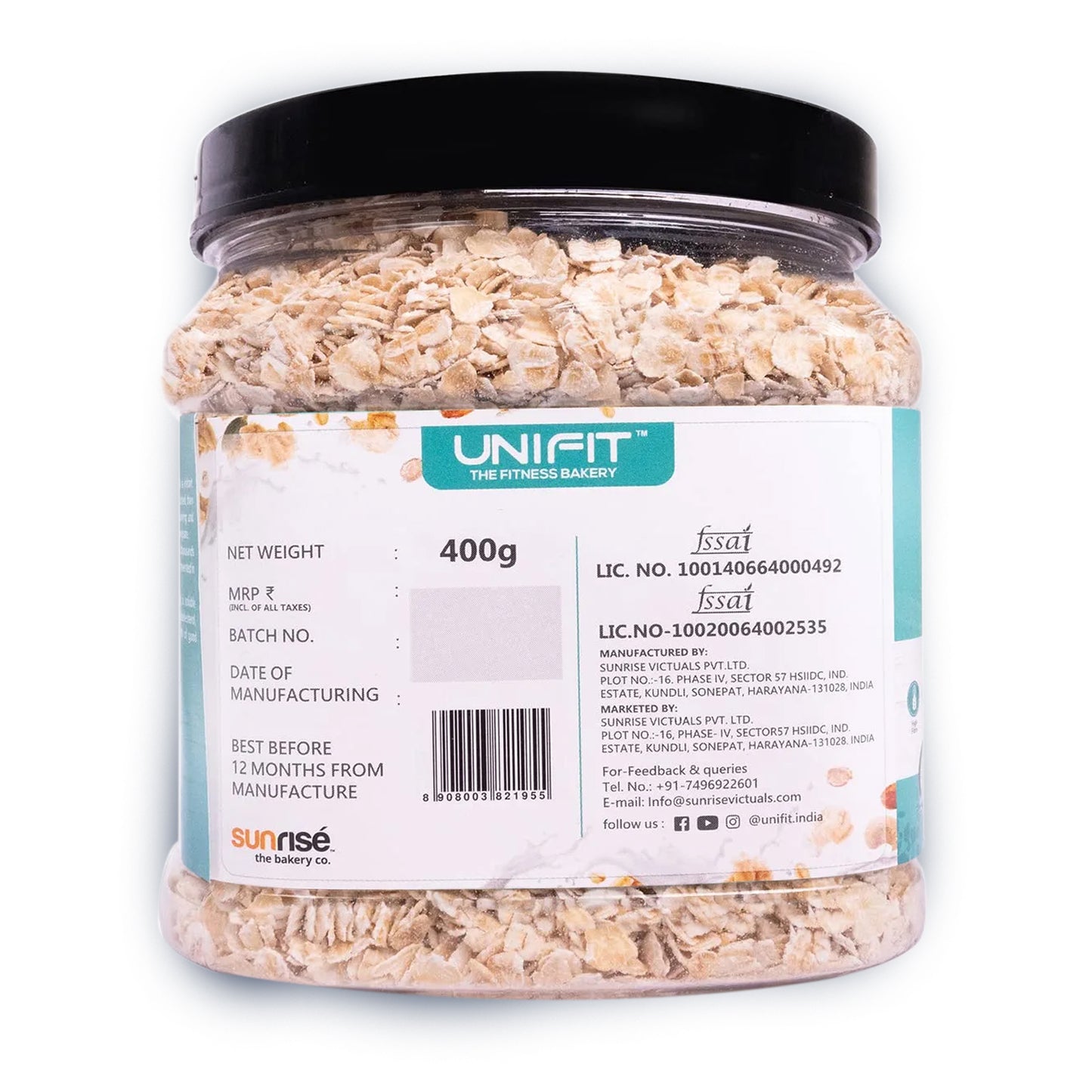 UNIFIT Instant Oats 400g