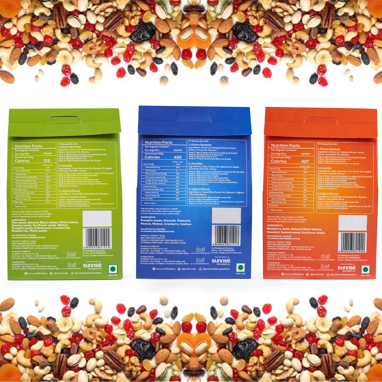 Unifit Supermix Gift Hamper (UNIFIT Gift Hamper, Mixed Dry Fruits)