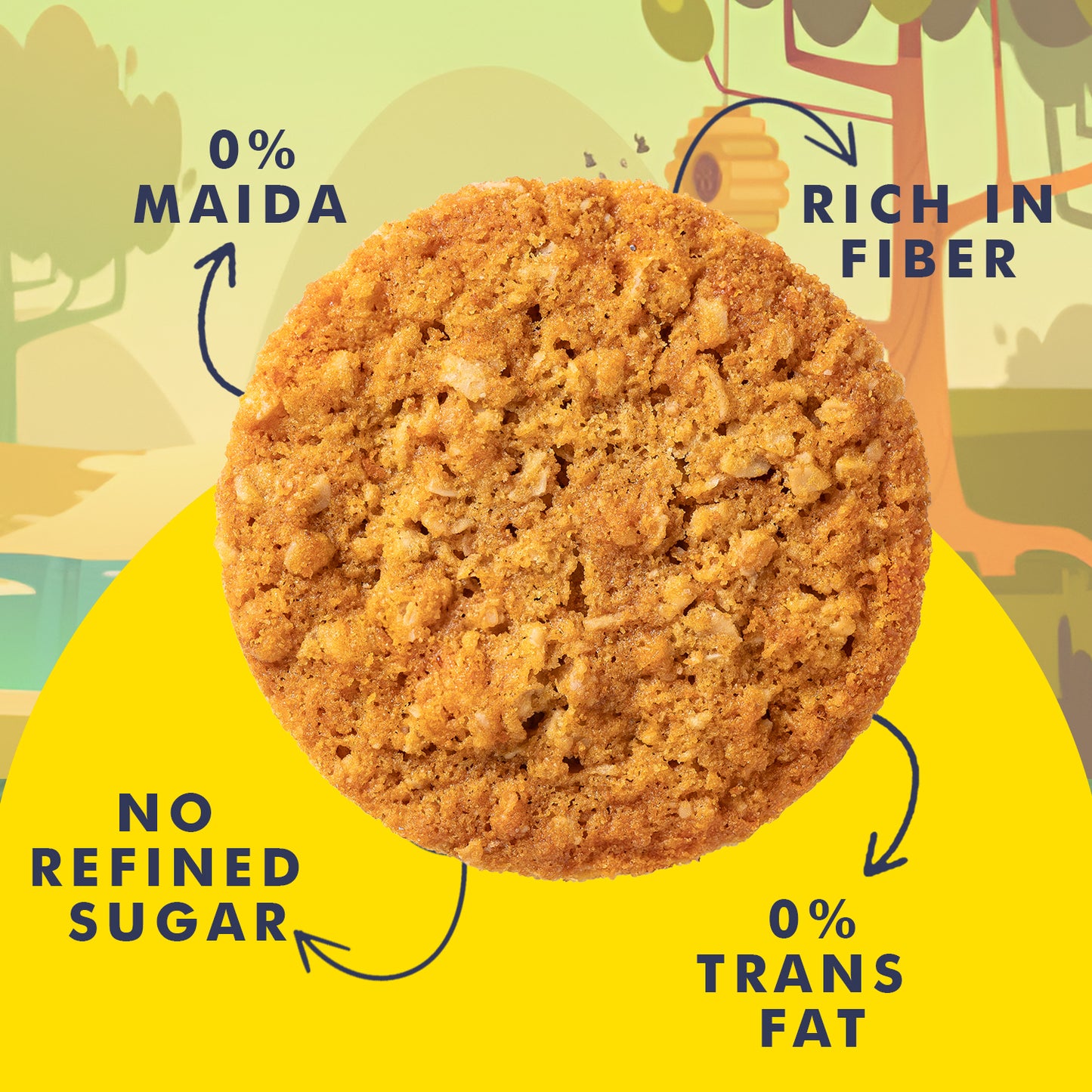 UNIFIT Honey Oats Cookies 75g