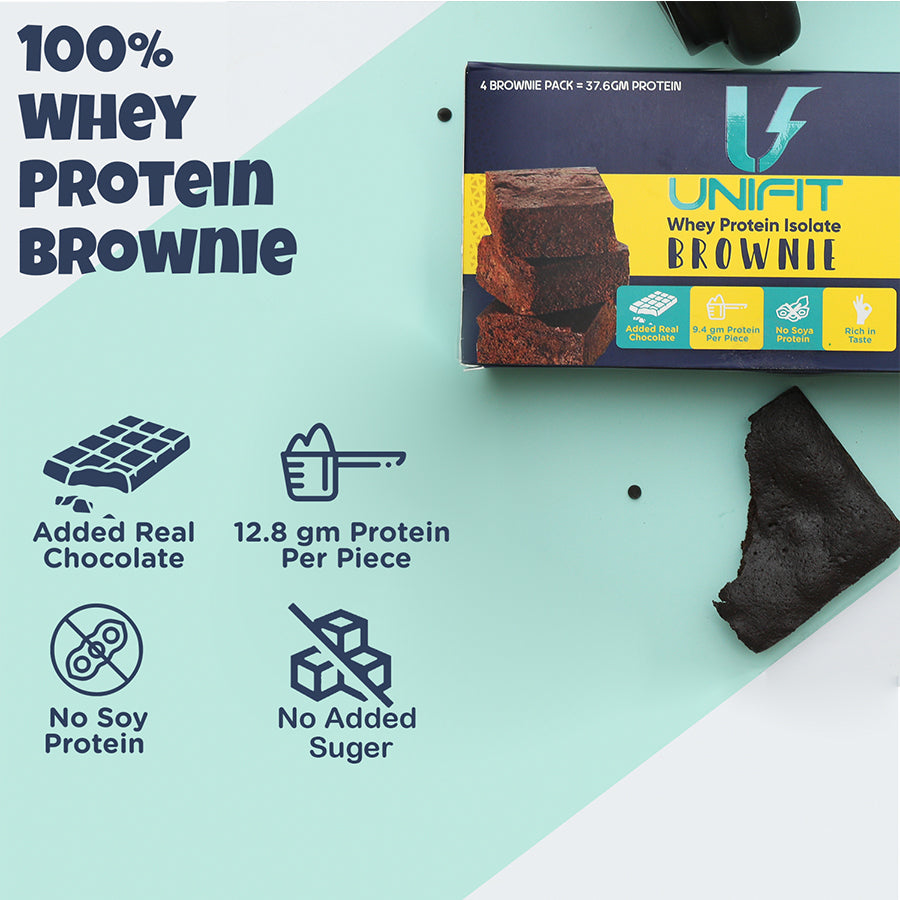 Unifit Whey Protein Brownie Pack of 1