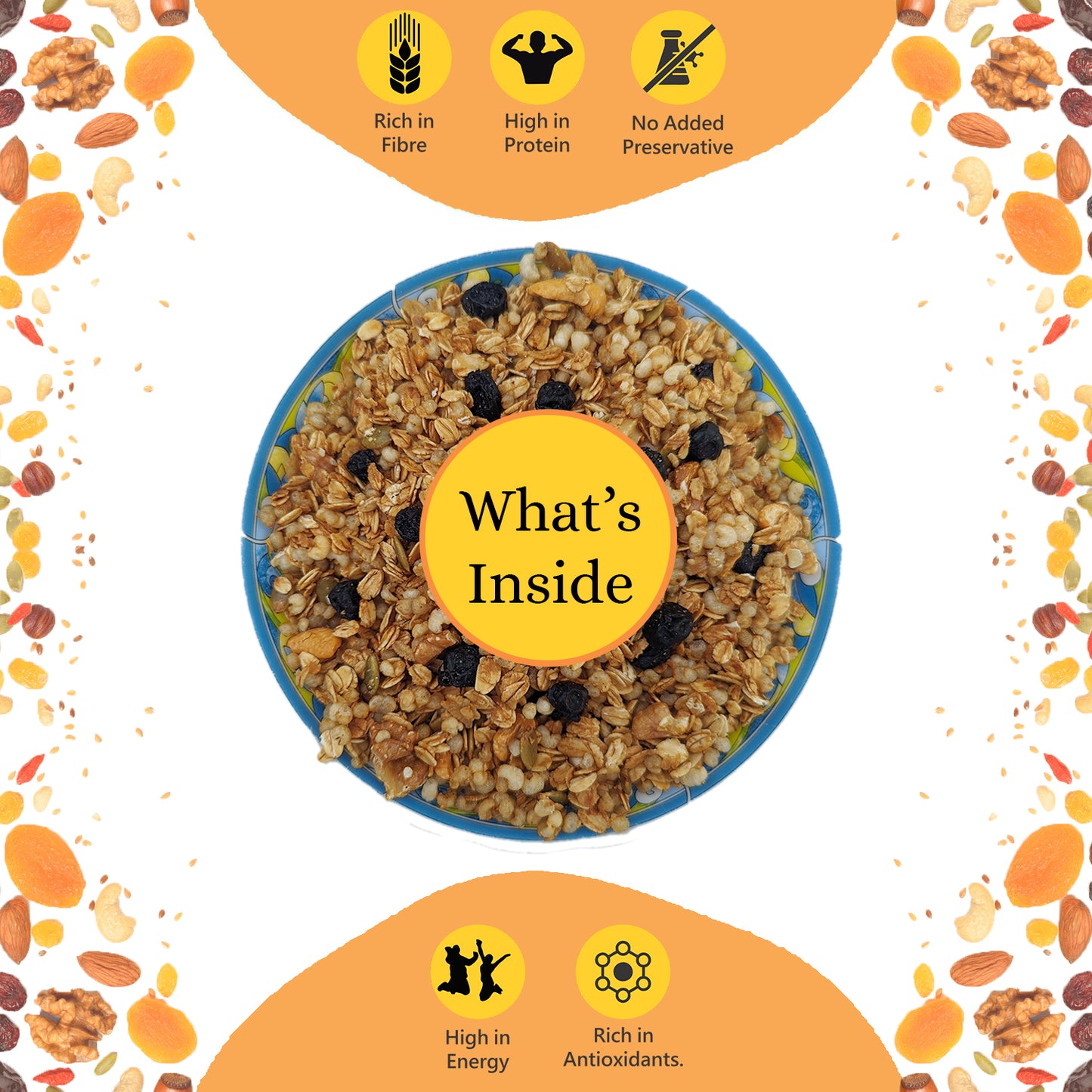 UNIFIT Instant Baked Crunchy Granola 500g