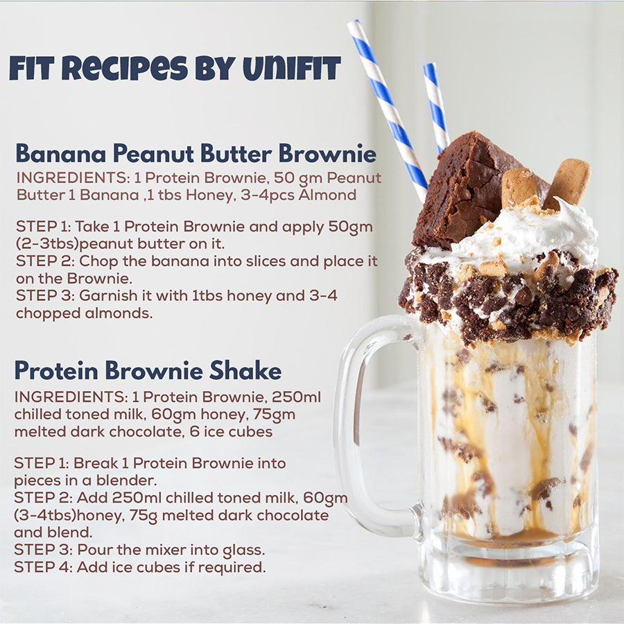 Unifit Whey Protein Brownie Pack of 1