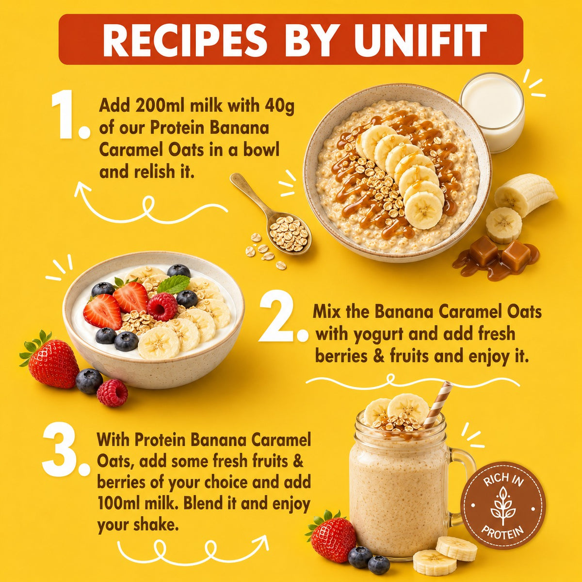 Protein Oats Banana Caramel 400g