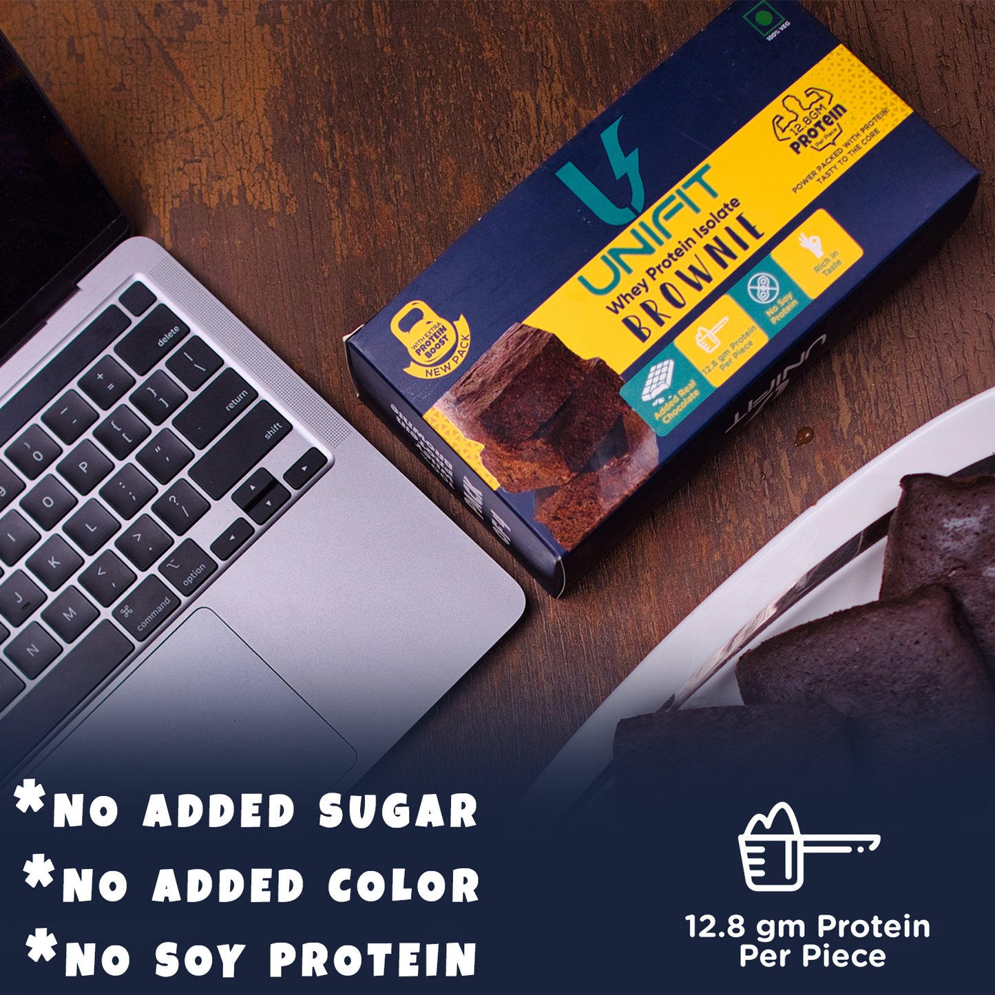 UNIFIT Chocolate Brownie Pack of 4