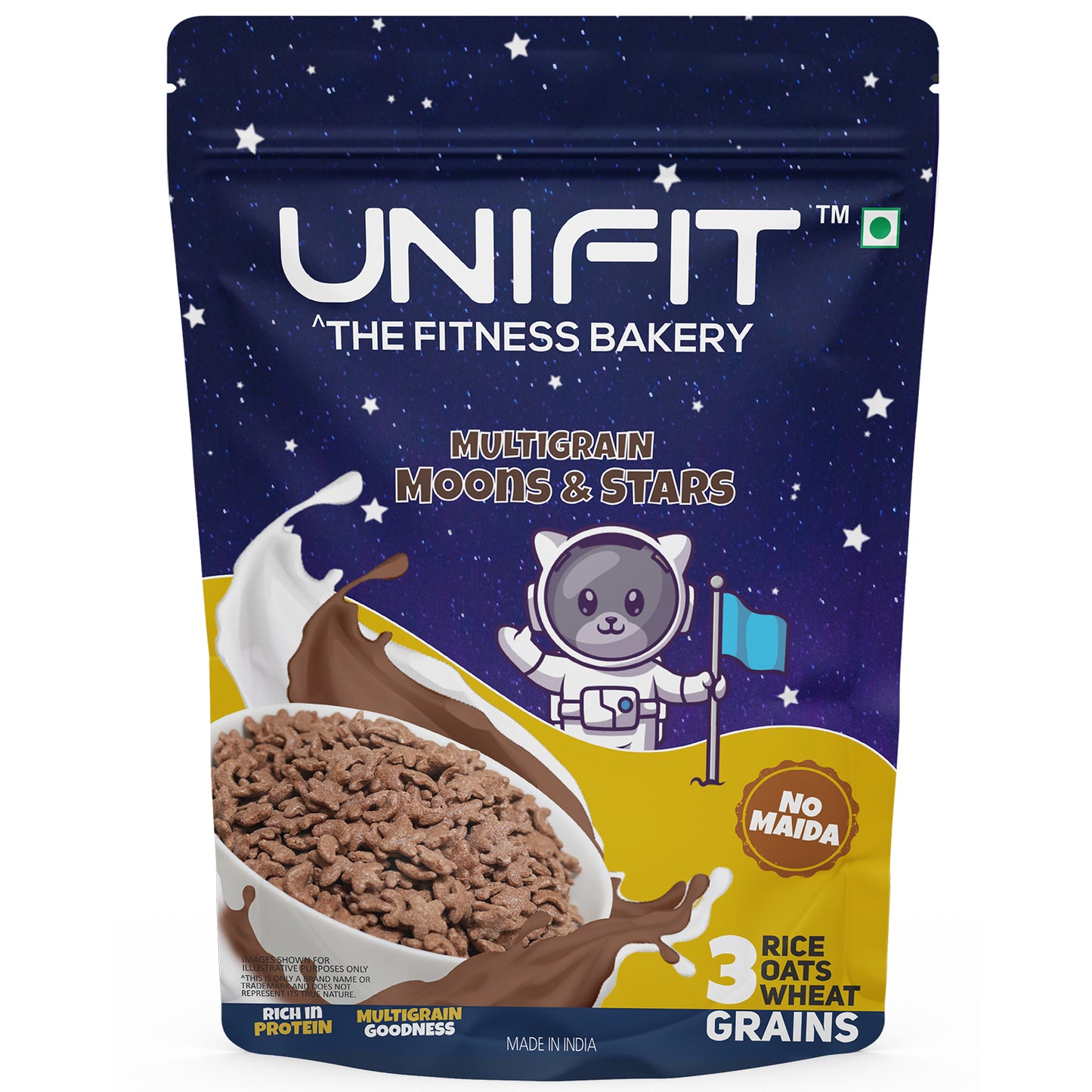 UNIFIT Multigrain Choco Moons & Stars 375g