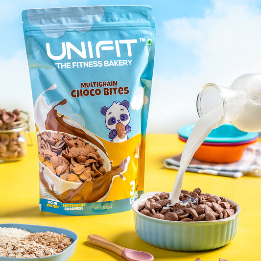 UNIFIT Multigrain Choco Bites: Delicious and Nutritious Snack Choice.