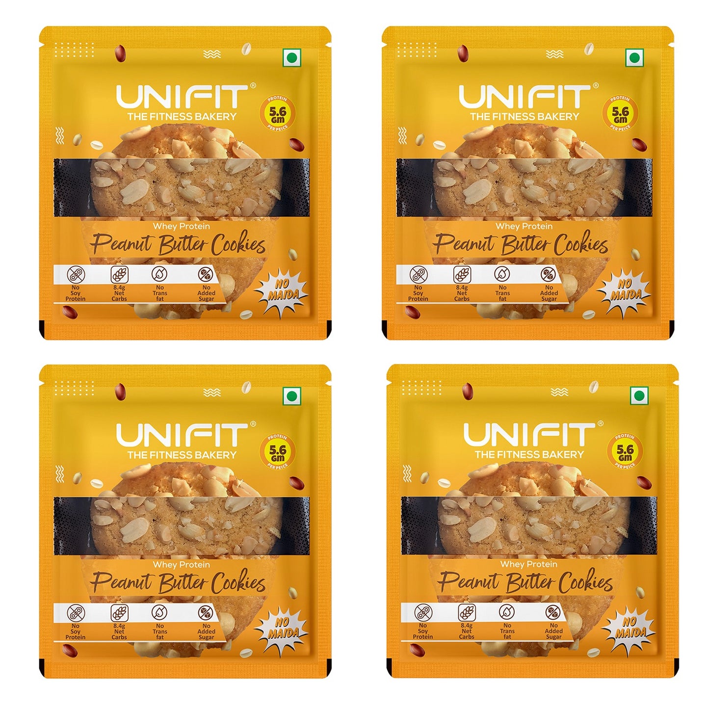 Unifit Peanut Butter Cookies Pack of 4