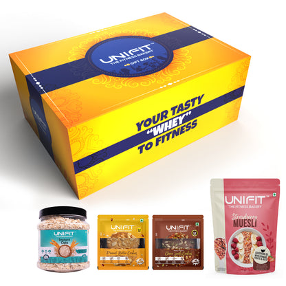 Unifit Morning Bliss Bites Gift Hamper  (UNIFIT Diwali Gift Hamper, Muesli,Oats Cookies)