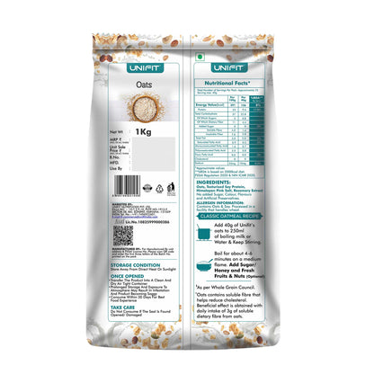 Daily Unflavoured Protein Oats - 1 Kg