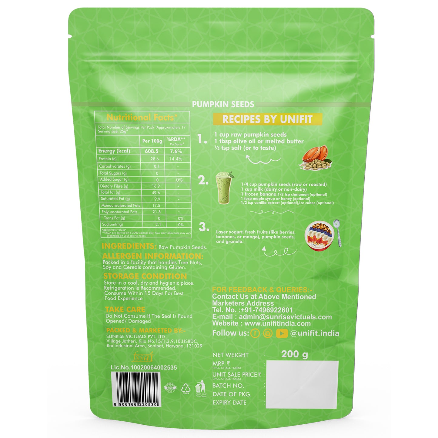 Pumpkin Seeds 200g