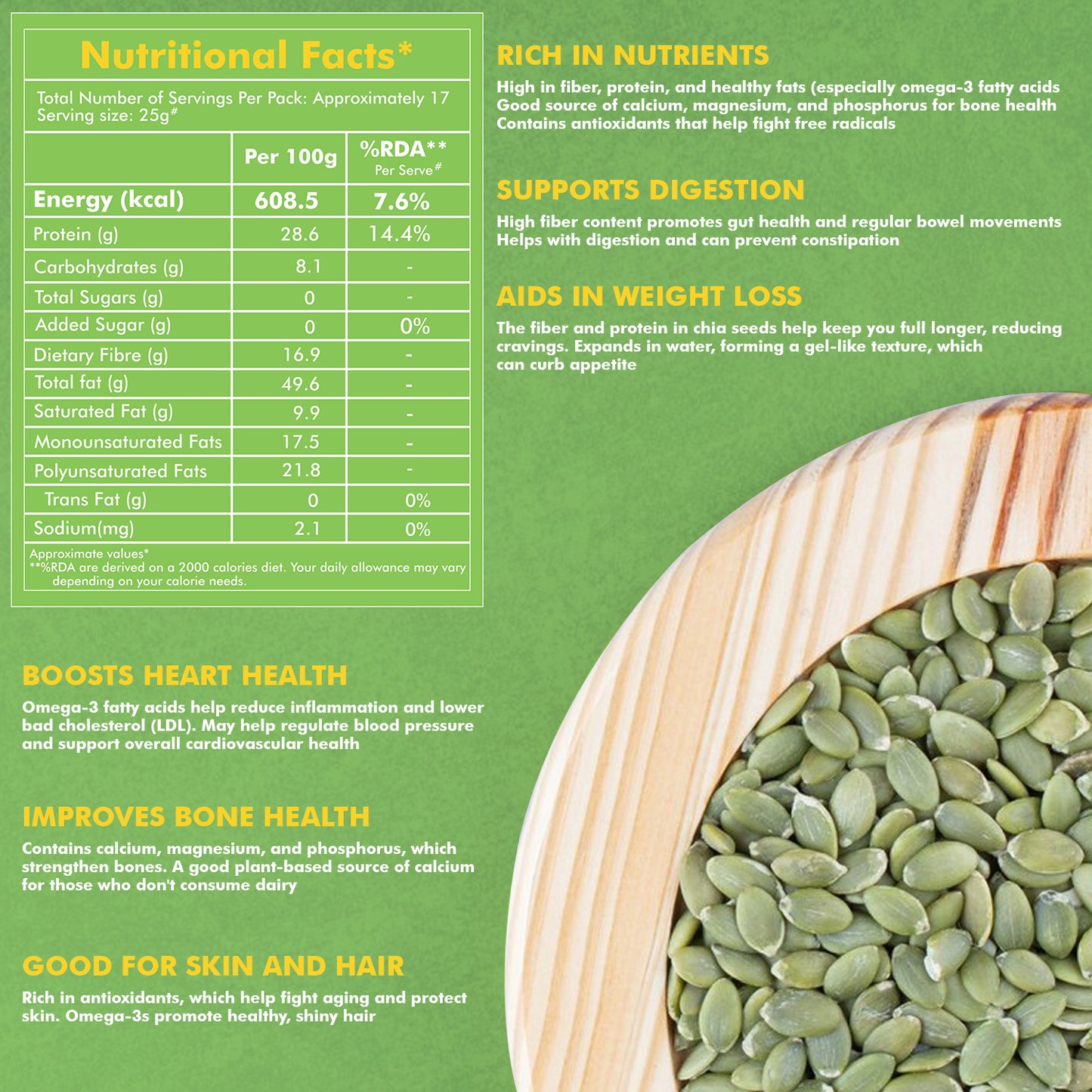 Pumpkin Seeds 200g