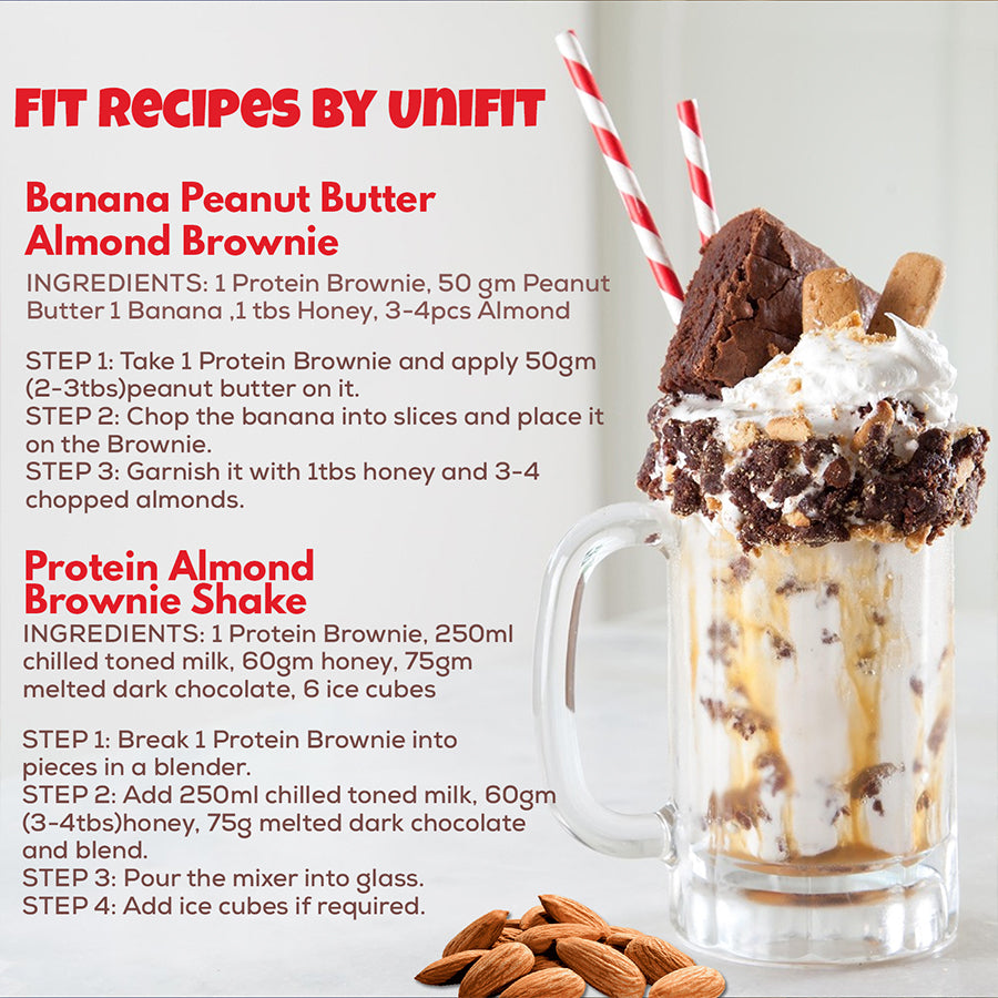 Whey Protein Almond Brownie Pack of 1