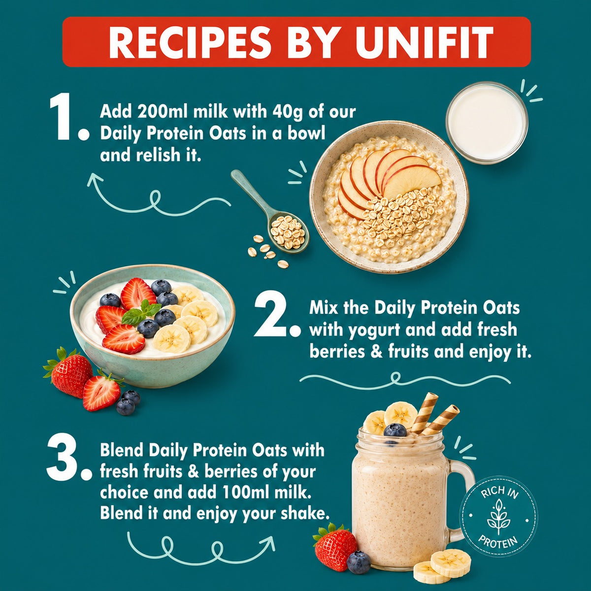 Daily Unflavoured Protein Oats - 1 Kg
