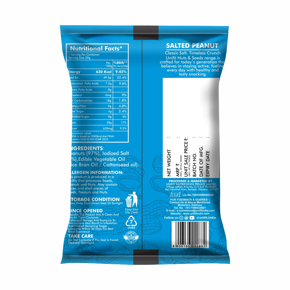 Roasted Peanuts - Salted 40g