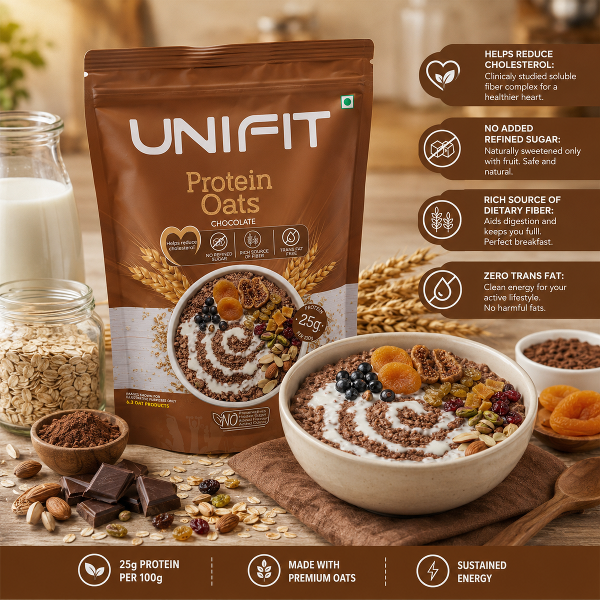 Protein Oats Chocolate - 400g