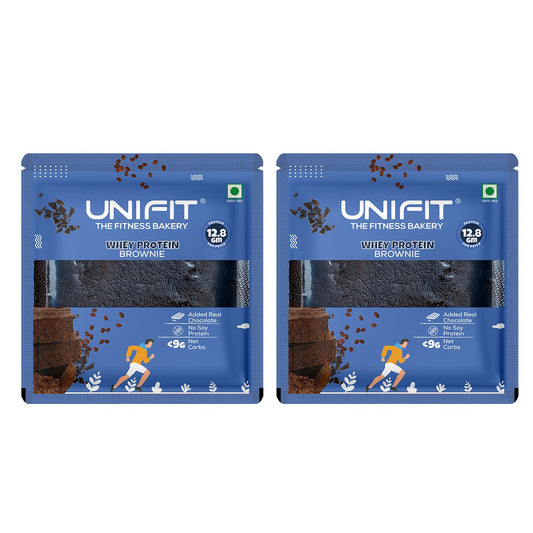 Unifit Whey Protein Chocolate Brownie Pack of 2