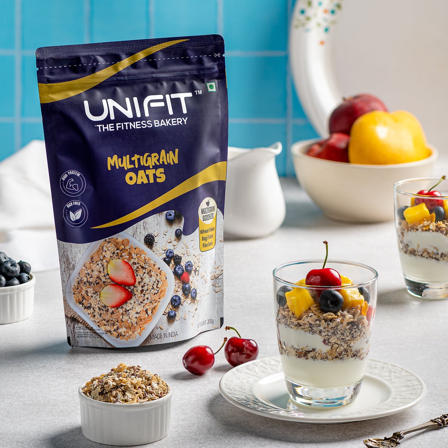 UNIFIT Multigrain Oats: Wholesome Breakfast Choice with Nutritional Goodness. 