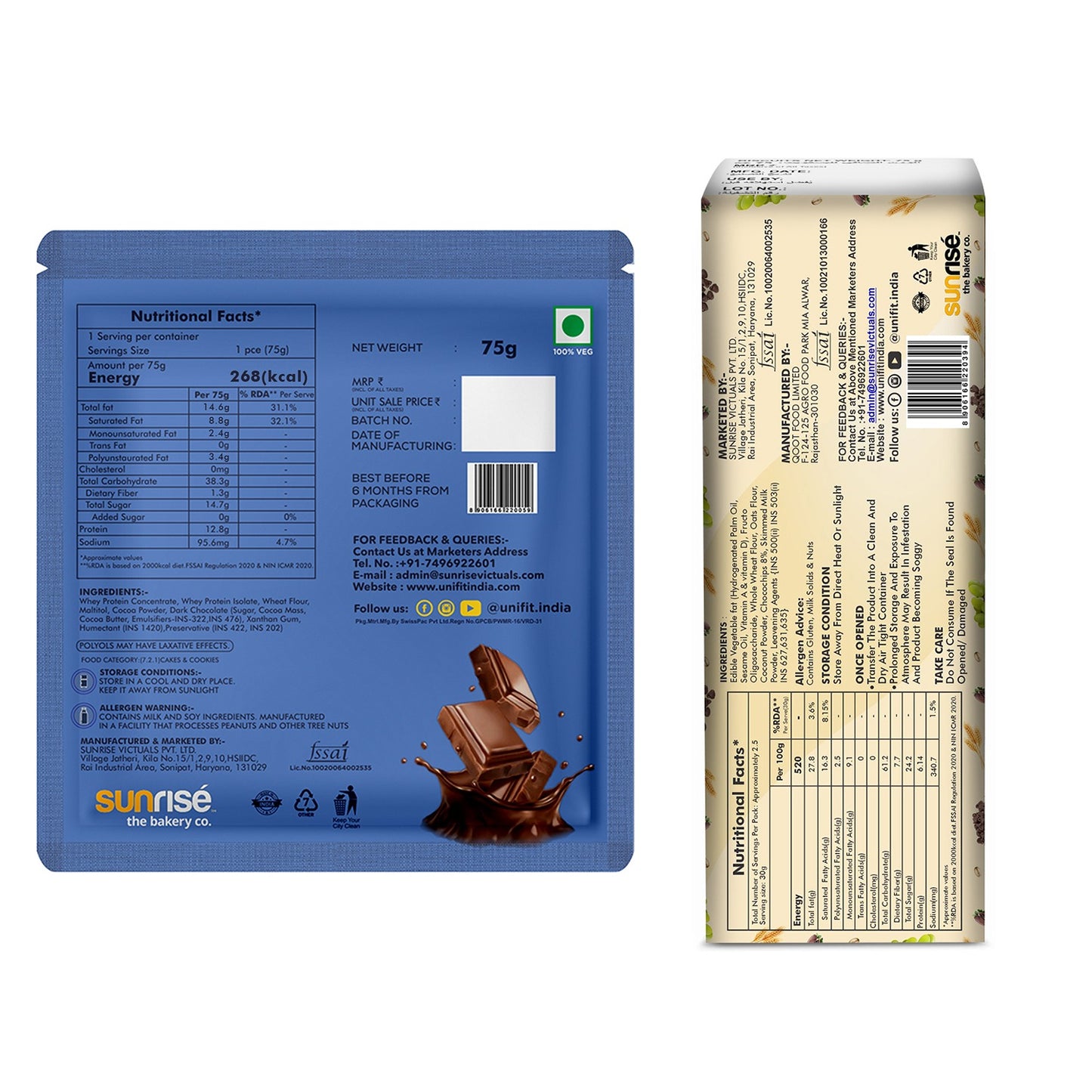Double Choco Delight – Chocolate Brownie with Choco Chip Cookie