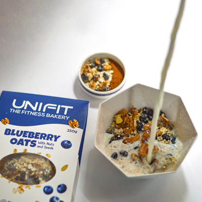 Unifit Blueberry Oats - with Nuts and Seeds, Nutritious Breakfast